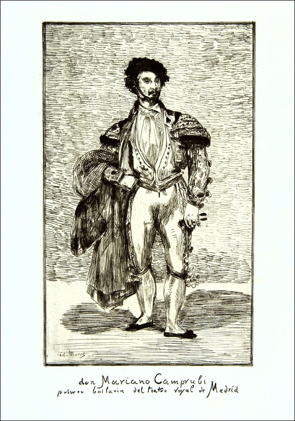 Image of Don Mariano Camprubi( Le Bailarin), Edouard Manet - plakat Wymiar do wyboru: 40x50 cm