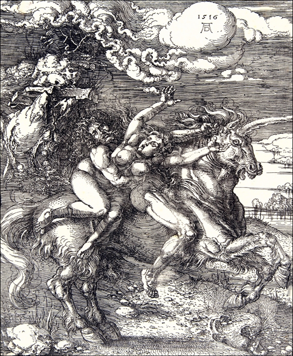 Image of Abduction of Proserpine, Albrecht Durer - plakat Wymiar do wyboru: 42x59,4 cm