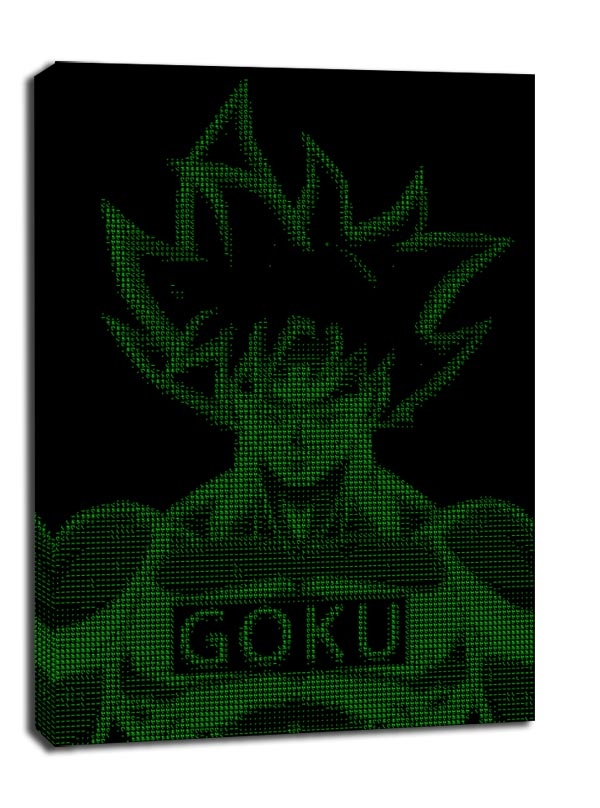 Image of H4CK3D - Goku, Dragon Ball - obraz na płótnie Wymiar do wyboru: 20x30 cm