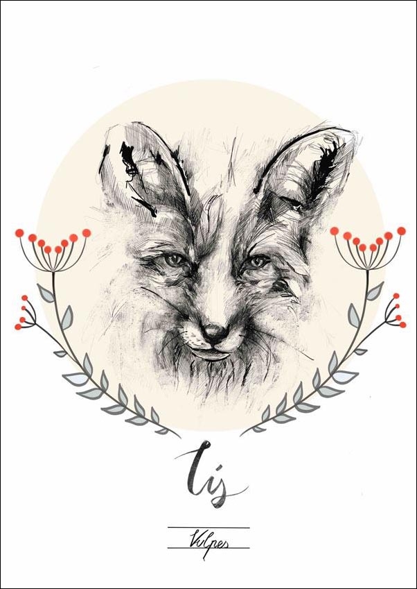 Image of Lisek - plakat Wymiar do wyboru: 20x30 cm