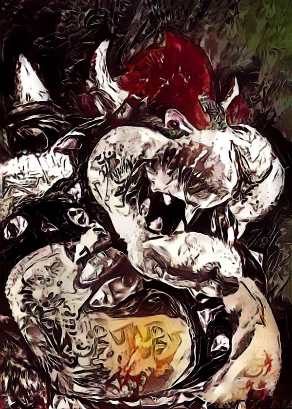 Image of Legends of Bedlam - Bowser, Mario Nintendo - plakat Wymiar do wyboru: 30x40 cm