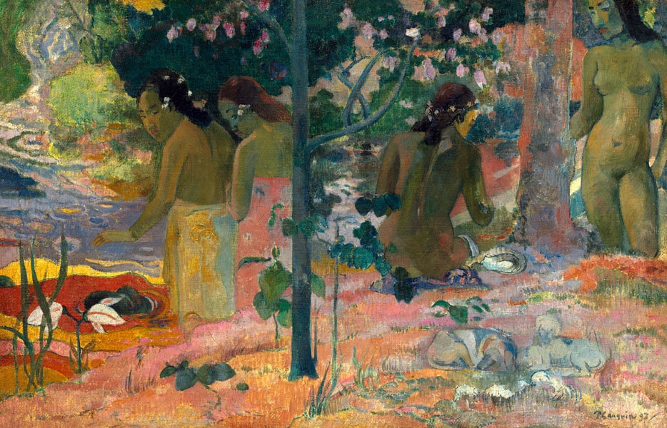 Image of The Bathers, Paul Gauguin - plakat Wymiar do wyboru: 30x20 cm