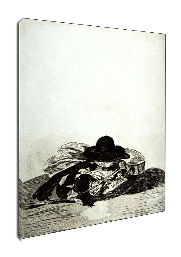 Image of Hat and Guitar, Edouard Manet - obraz na płótnie Wymiar do wyboru: 40x50 cm