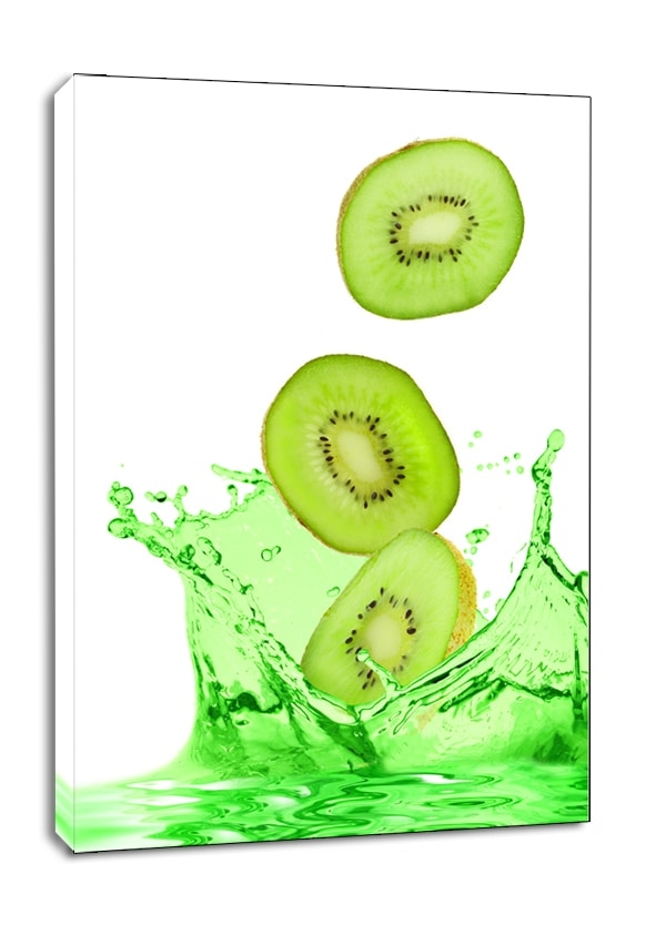 Image of Soczyste Kiwi - obraz na płótnie Wymiar do wyboru: 60x80 cm