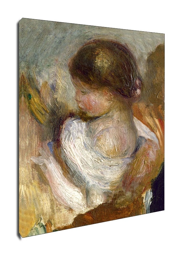 Image of Young Girl Reading, Auguste Renoir - obraz na płótnie Wymiar do wyboru: 60x90 cm