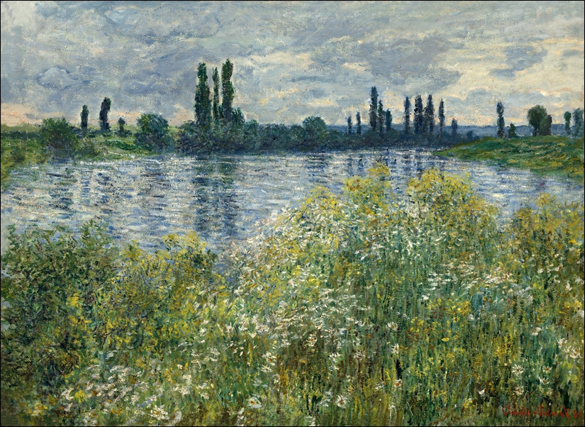 Image of Banks of the Seine, Vétheuil, Claude Monet - plakat Wymiar do wyboru: 40x30 cm