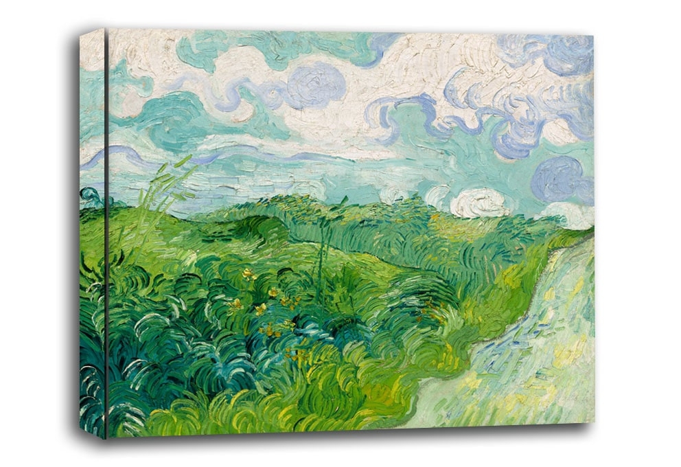 Image of Green Wheat Fields, Auvers, Vincent van Gogh - obraz na płótnie Wymiar do wyboru: 80x60 cm