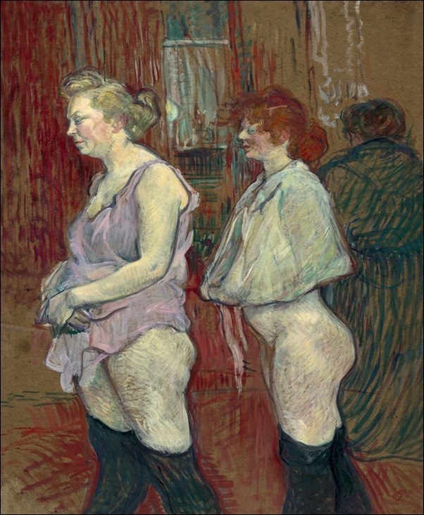 Image of Rue des Moulins, Henri de Toulouse-Lautrec - plakat Wymiar do wyboru: 40x50 cm