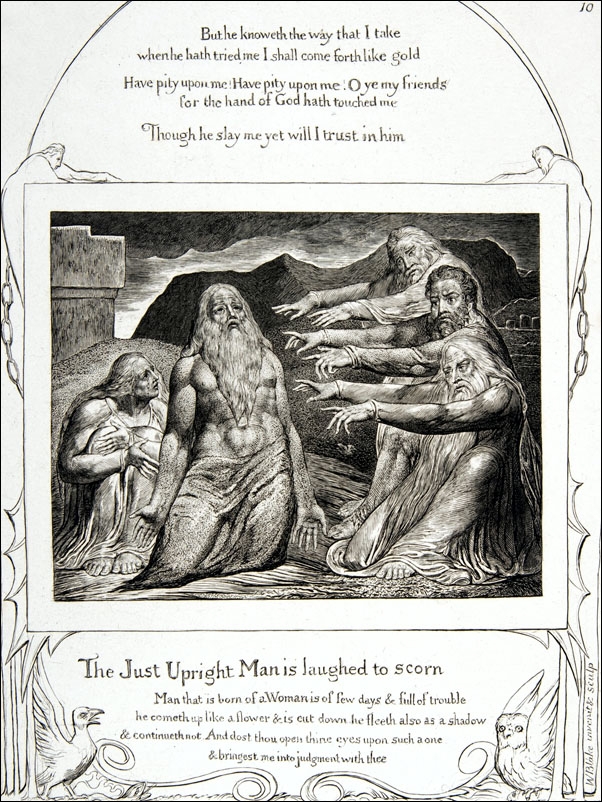 Image of Job rebuked by his Friends, William Blake - plakat Wymiar do wyboru: 60x80 cm