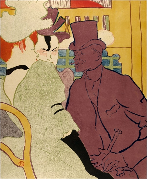 Image of The Englishman at the Moulin Rouge, Henri de Toulouse-Lautrec - plakat Wymiar do wyboru: 59,4x84,1 cm