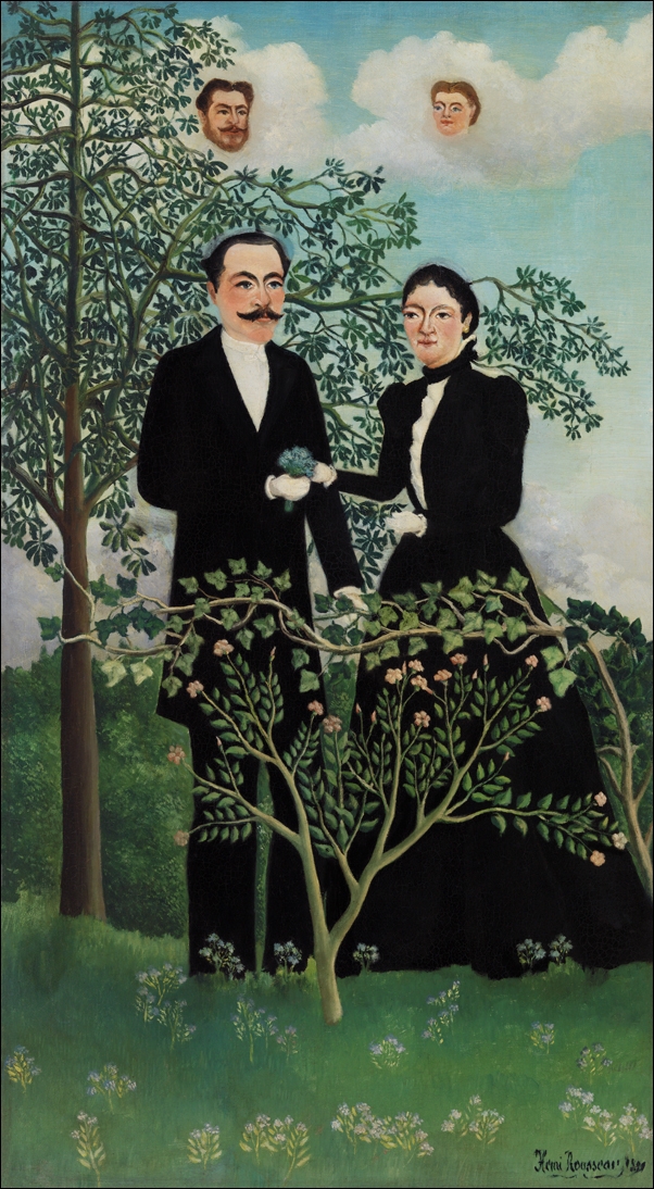 Image of Portrait of a Woman in a Landscape, Henri Rousseau - plakat Wymiar do wyboru: 30x40 cm