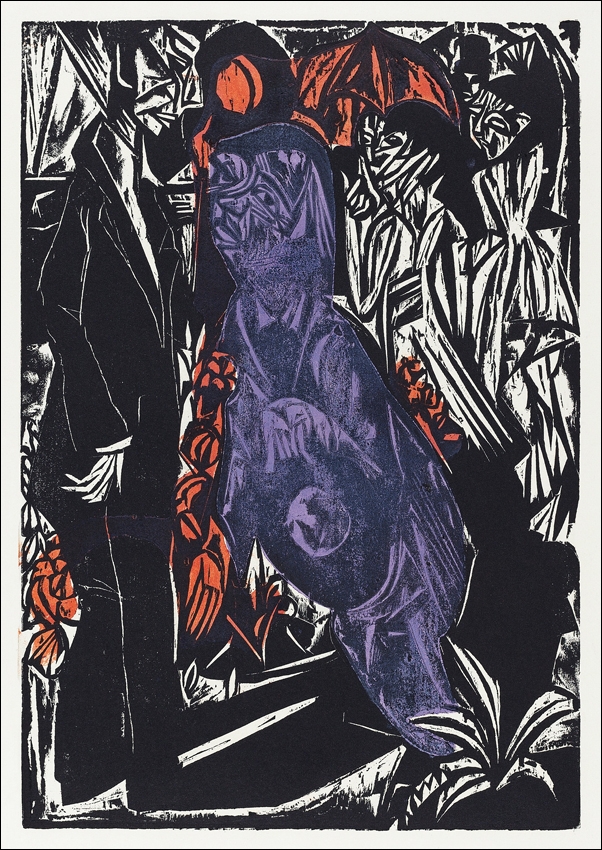 Image of The Sale of His Shadow, Ernst Ludwig Kirchner - plakat Wymiar do wyboru: 30x40 cm