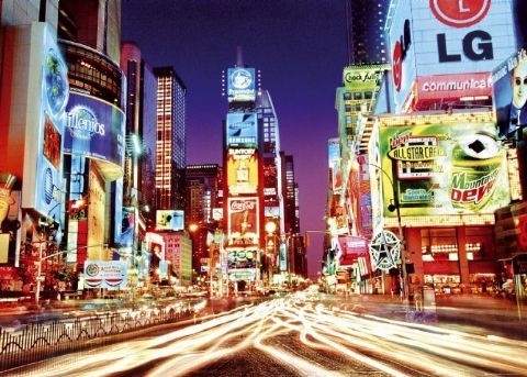 Image of Nowy Jork Times Square - Ruch Uliczny - plakat