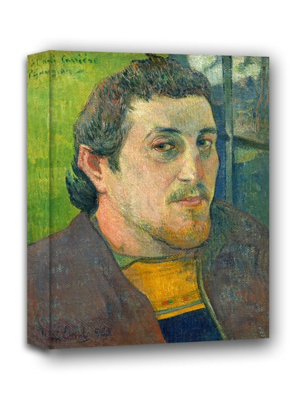 Image of Self-Portrait Dedicated to Carrière, Paul Gauguin - obraz na płótnie Wymiar do wyboru: 50x70 cm