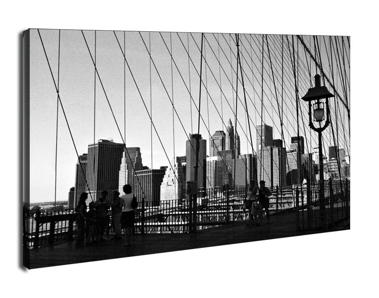 Image of Nowy Jork. New York Bridge - obraz na płótnie Wymiar do wyboru: 30x20 cm