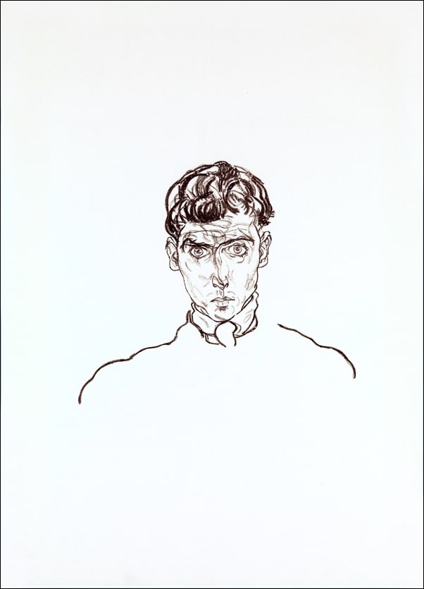 Image of Portrait of Paris von Gütersloh, Egon Schiele - plakat Wymiar do wyboru: 29,7x42 cm
