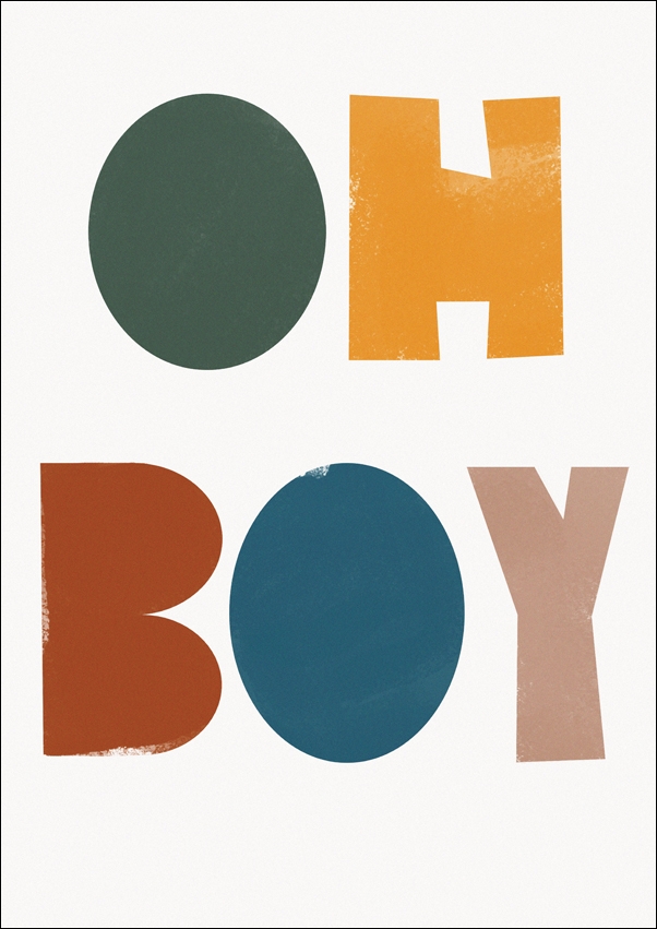 Image of oh boy - plakat Wymiar do wyboru: 70x100 cm