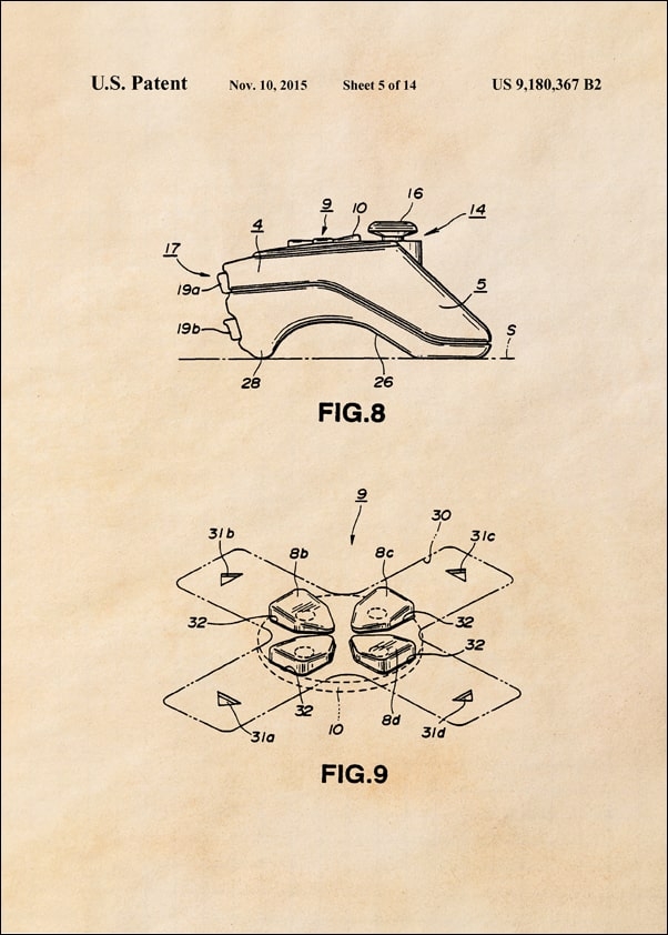 Image of Patent, Sony Kontroler 2015 - plakat Wymiar do wyboru: 59,4x84,1 cm