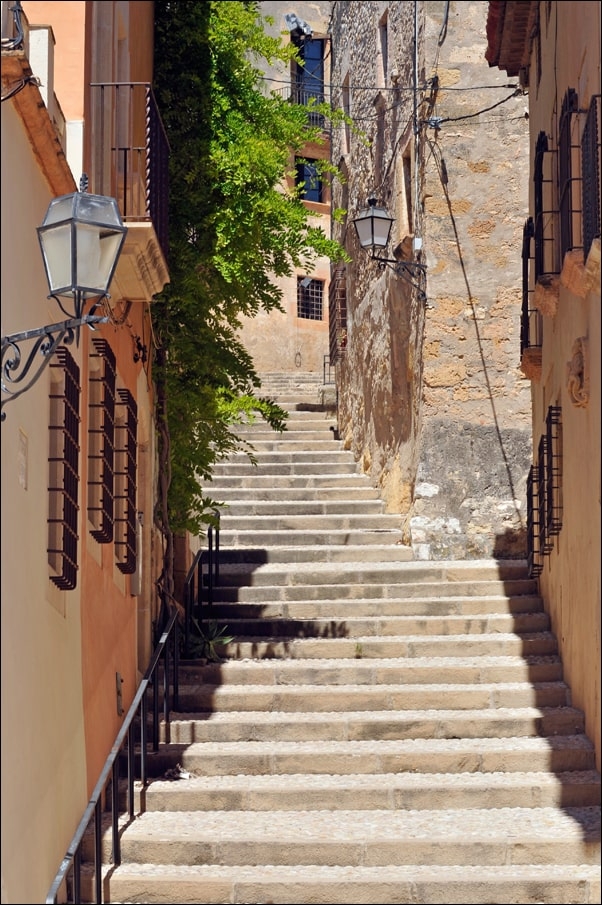 Image of Schody, Tarragona, Hiszpania - plakat Wymiar do wyboru: 30x40 cm