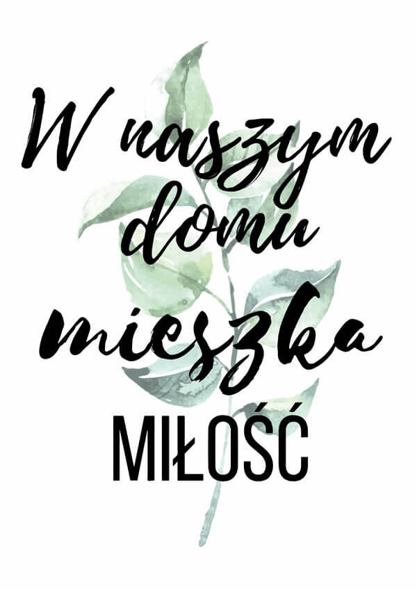 Image of Dom miłości - plakat Wymiar do wyboru: 50x70 cm