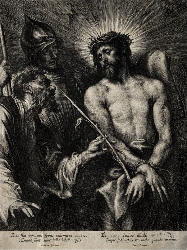 Image of Mocking of Christ, Anthony van Dyck - plakat Wymiar do wyboru: 30x40 cm