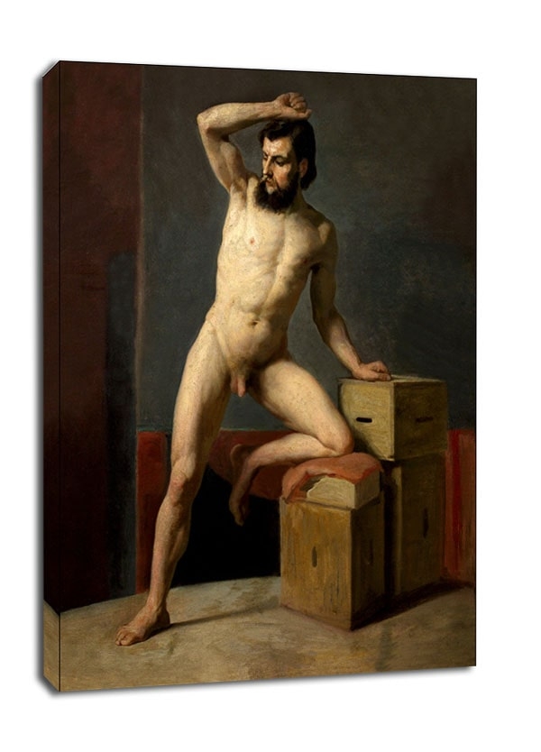 Image of Male nude, Gustav Klimt - obraz na płótnie Wymiar do wyboru: 40x60 cm