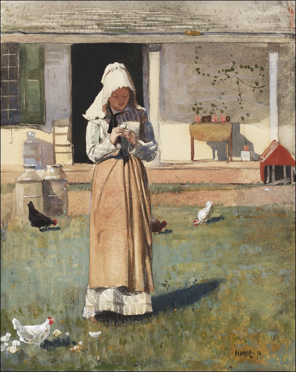 Image of A Sick Chicken, Winslow Homer - plakat Wymiar do wyboru: 59,4x42 cm