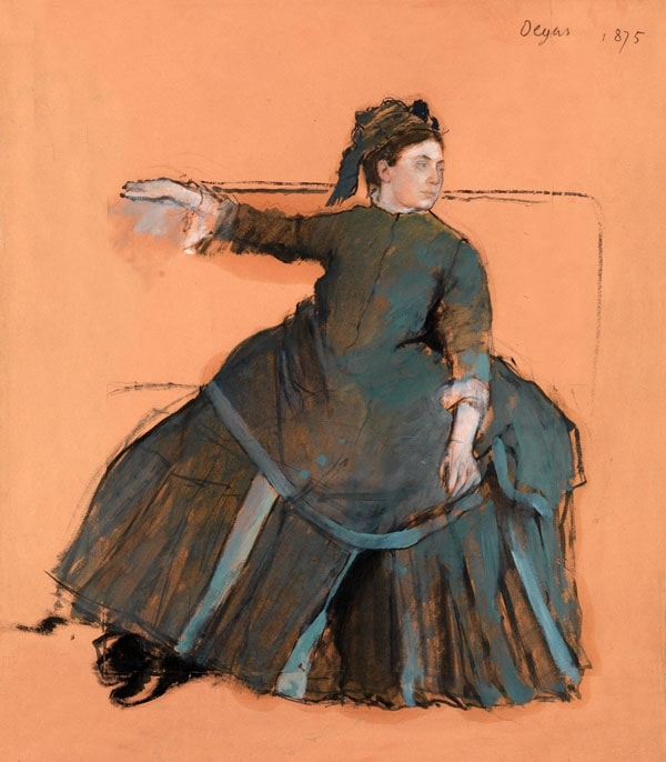 Image of Woman on a Sofa, Edgar Degas - plakat Wymiar do wyboru: 30x40 cm