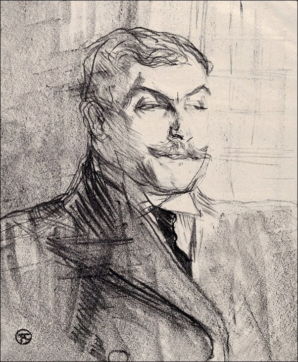 Image of Lucien Guitry, Henri de Toulouse-Lautrec - plakat Wymiar do wyboru: 60x80 cm