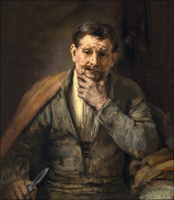 Image of Saint Bartholomew, Rembrandt - plakat Wymiar do wyboru: 29,7x42 cm