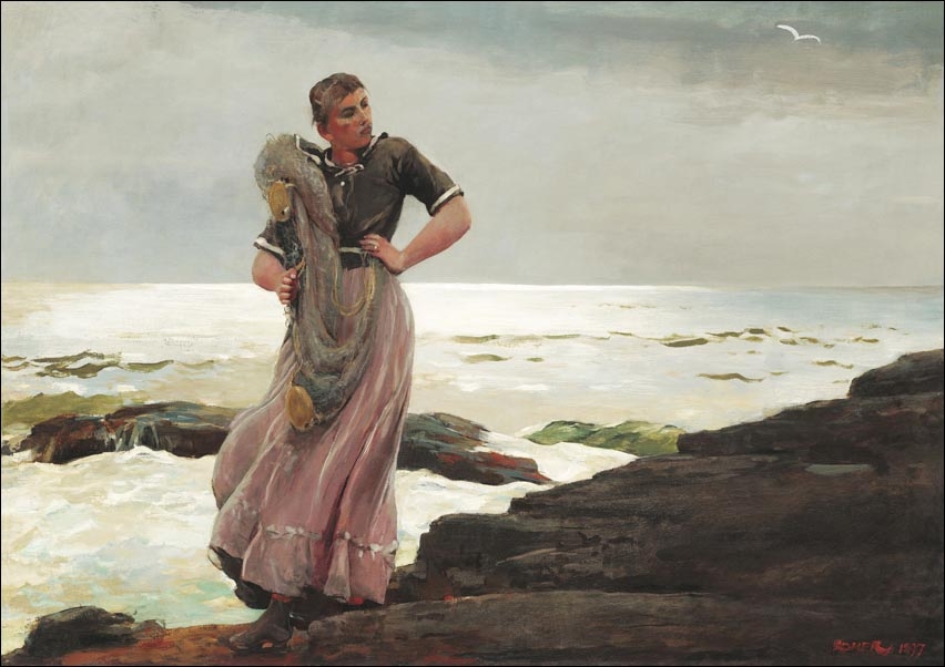 Image of A Light on the Sea, Winslow Homer - plakat Wymiar do wyboru: 60x40 cm