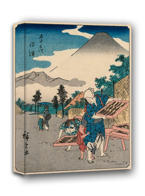 Image of The Fifty-Three Stations of the Tokaido Numazu, Hiroshige - obraz na płótnie Wymiar do wyboru: 50x70 cm