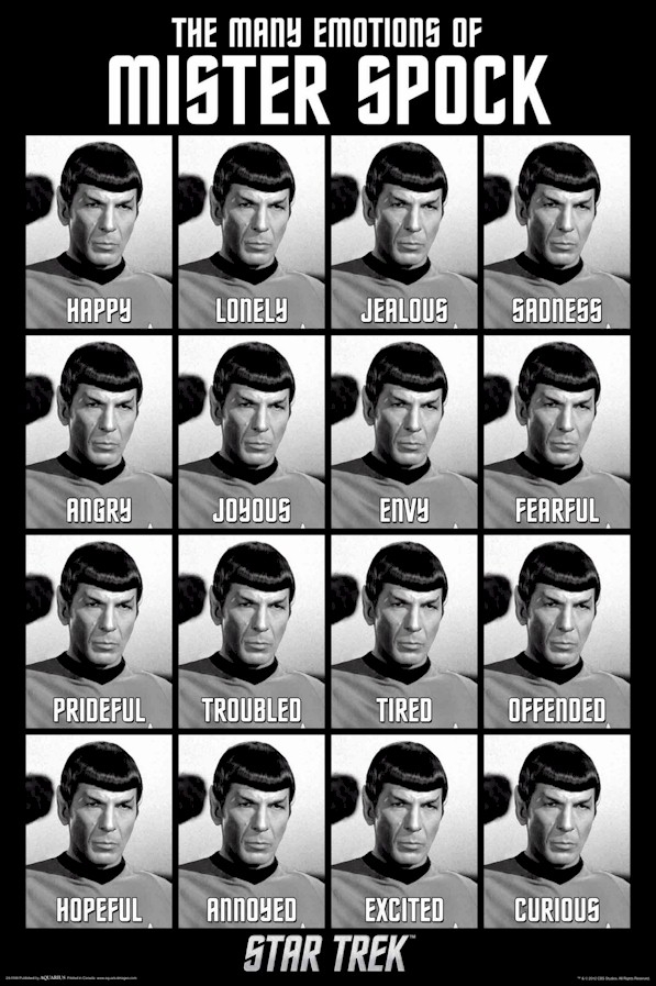Image of Star Trek Spock i jego emocje - plakat
