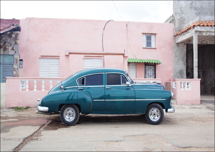 Image of Vintage car in Havana, Cuba., Carol Highsmith - plakat Wymiar do wyboru: 80x60 cm