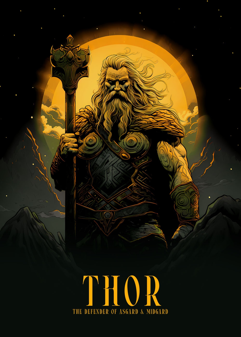 Image of Thor - plakat Wymiar do wyboru: 20x30 cm