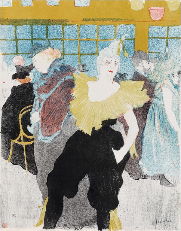 Image of Elles: The Clownesse, Henri De Toulouse-Lautrec - plakat Wymiar do wyboru: 30x40 cm