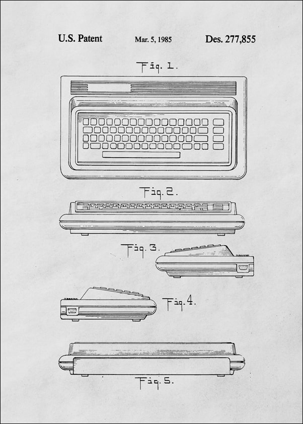 Image of Patent, Komputer Osobisty 1985 - plakat Wymiar do wyboru: 29,7x42 cm