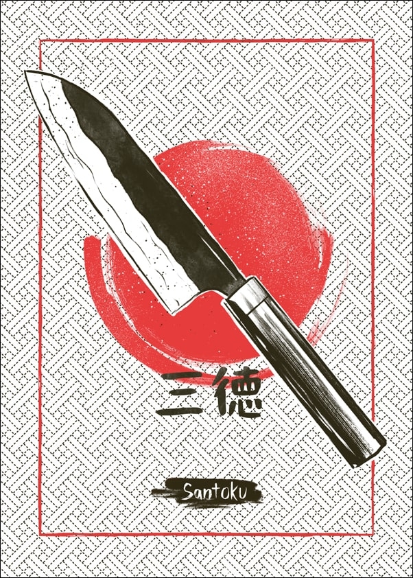 Image of Santoku - plakat Wymiar do wyboru: 30x40 cm