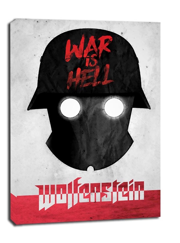 Image of Old World Propaganda - Wolfenstein - obraz na płótnie Wymiar do wyboru: 70x100 cm
