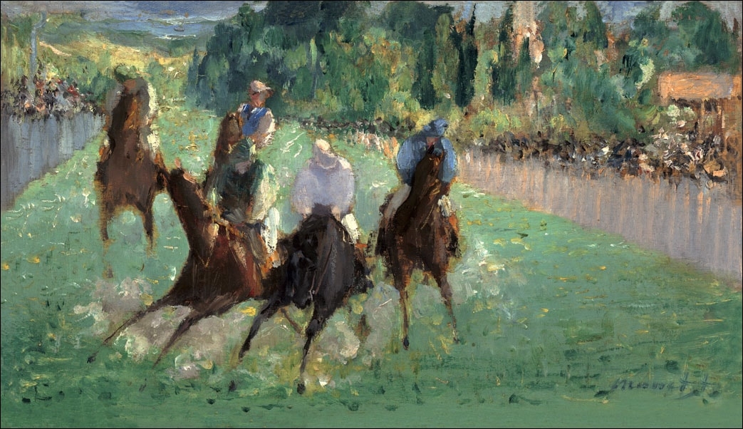 Image of At the Races, Edouard Manet - plakat Wymiar do wyboru: 29,7x21 cm