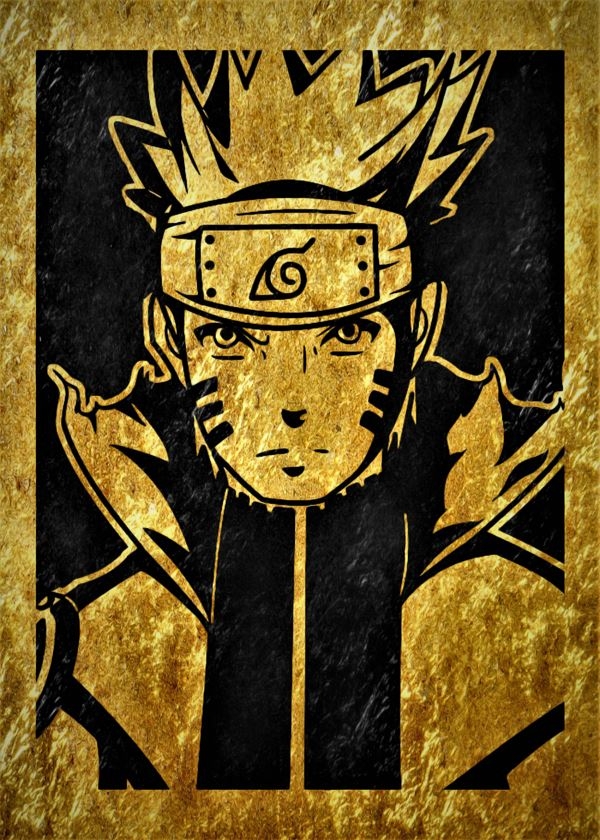 Image of Golden LUX - Naruto - plakat Wymiar do wyboru: 42x59,4 cm
