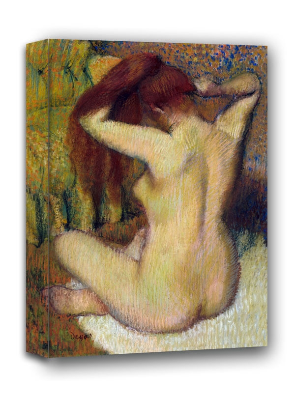 Image of Woman Combing Her Hair, Edgar Degas - obraz na płótnie Wymiar do wyboru: 40x50 cm