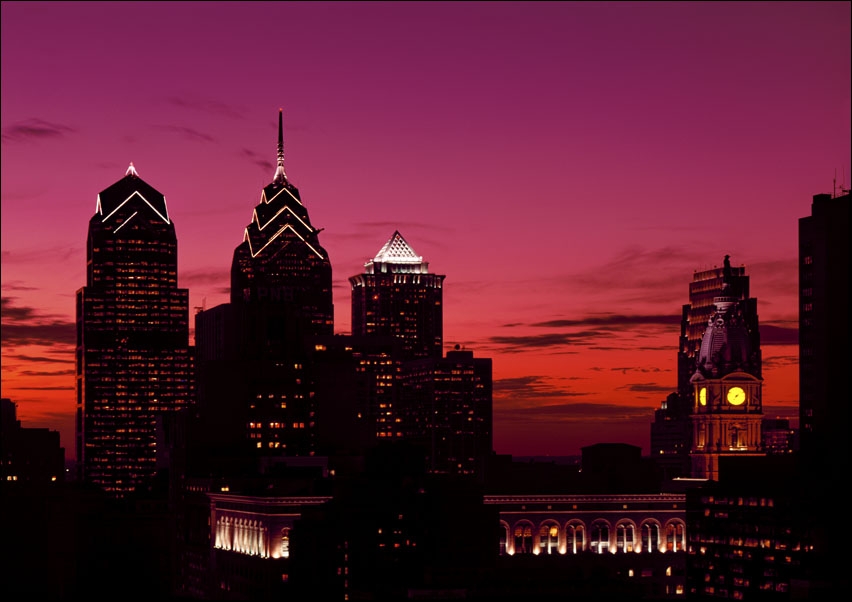 Image of Skyline of Philadelphia., Carol Highsmith - plakat Wymiar do wyboru: 100x70 cm