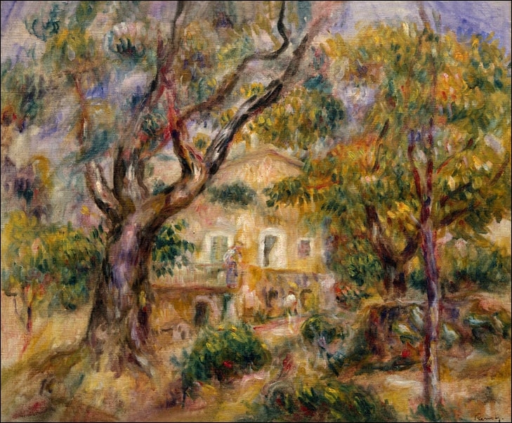Image of The Farm at Les Collettes, Cagnes, Auguste Renoir - plakat Wymiar do wyboru: 40x30 cm