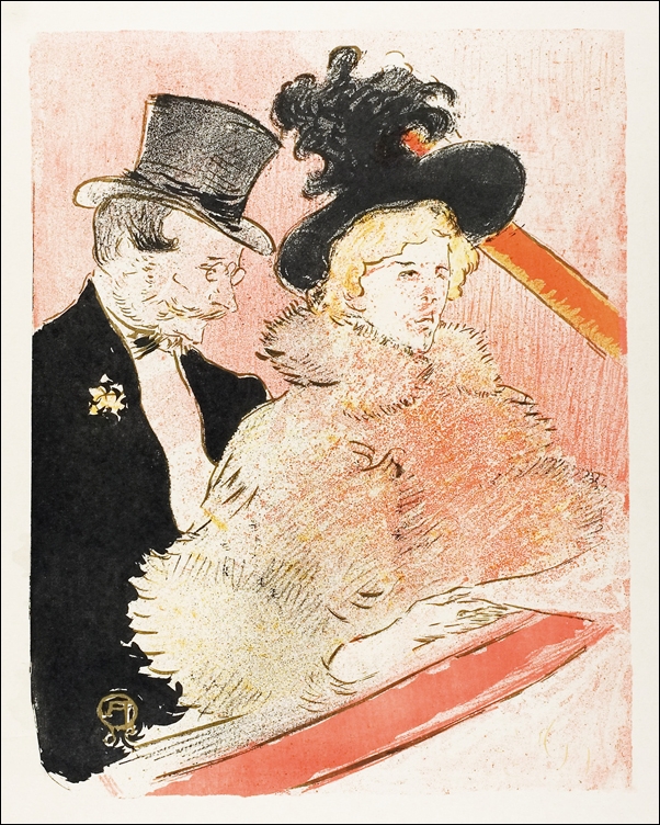 Image of At the Concert, Henri De Toulouse-Lautrec - plakat Wymiar do wyboru: 40x50 cm