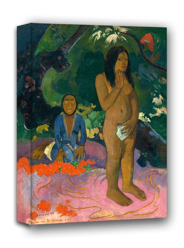 Image of Words of the Devil, Paul Gauguin - obraz na płótnie Wymiar do wyboru: 30x40 cm