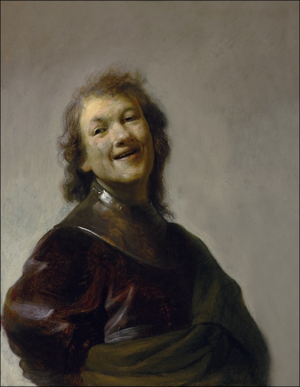 Image of Rembrandt Laughing, Rembrandt - plakat Wymiar do wyboru: 70x100 cm