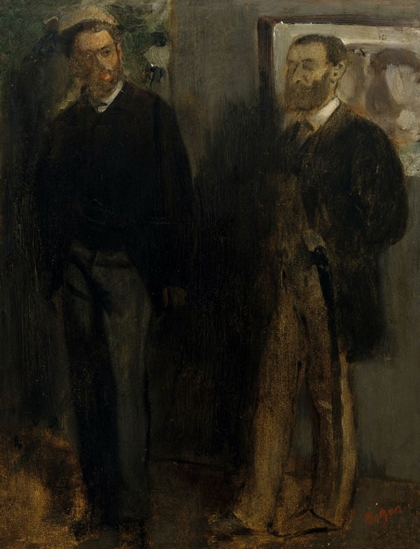 Image of Two Men, Edgar Degas - plakat Wymiar do wyboru: 50x70 cm