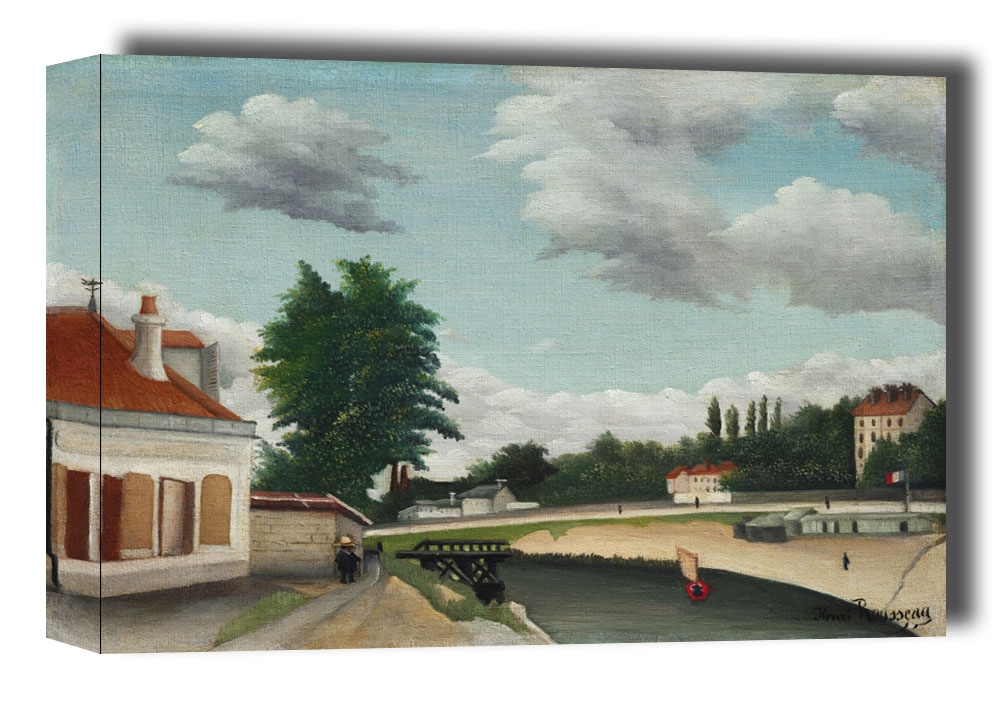 Image of Outskirts of Paris, Henri Rousseau - obraz na płótnie Wymiar do wyboru: 100x70 cm