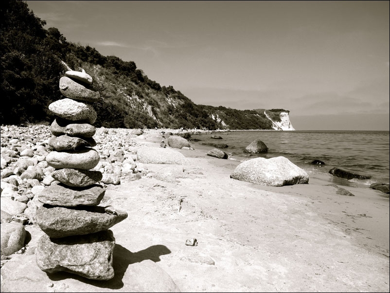 Image of Kamienie na plaży - plakat Wymiar do wyboru: 60x40 cm